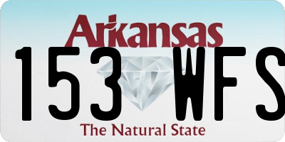 AR license plate 153WFS