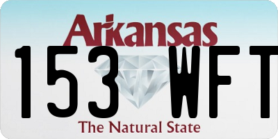 AR license plate 153WFT