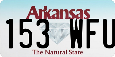 AR license plate 153WFU