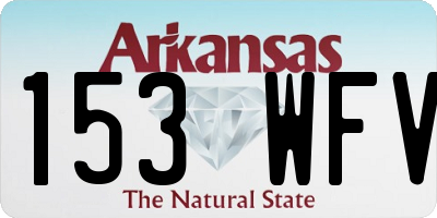 AR license plate 153WFV
