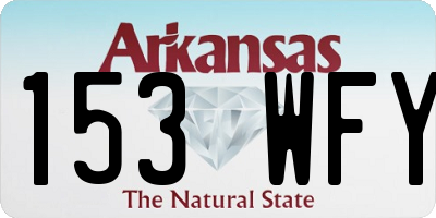 AR license plate 153WFY
