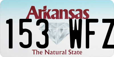 AR license plate 153WFZ