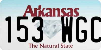 AR license plate 153WGC