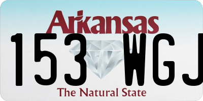 AR license plate 153WGJ