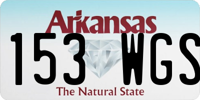 AR license plate 153WGS