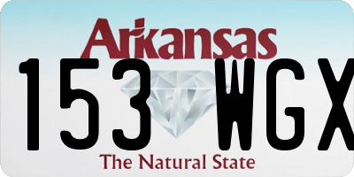 AR license plate 153WGX