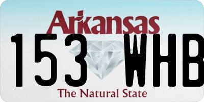 AR license plate 153WHB