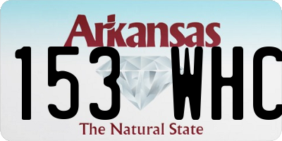 AR license plate 153WHC