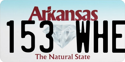 AR license plate 153WHE