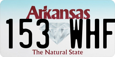 AR license plate 153WHF
