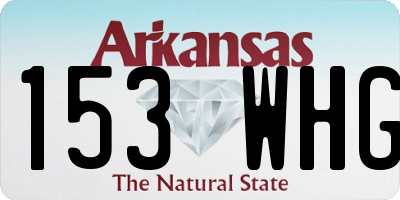 AR license plate 153WHG
