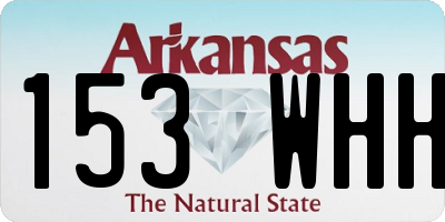AR license plate 153WHH