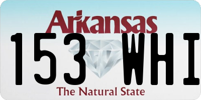 AR license plate 153WHI