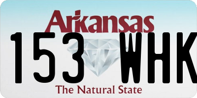AR license plate 153WHK