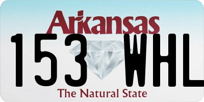 AR license plate 153WHL