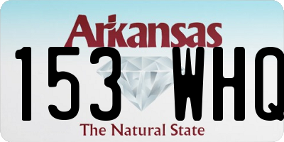 AR license plate 153WHQ