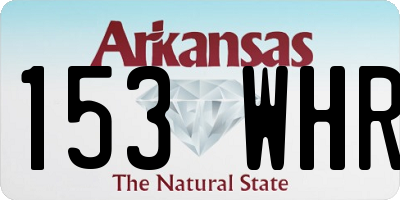 AR license plate 153WHR