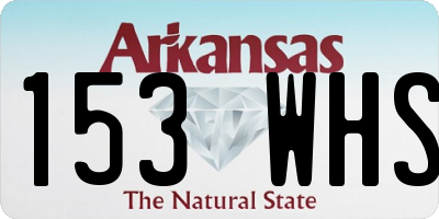 AR license plate 153WHS