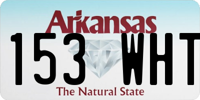 AR license plate 153WHT
