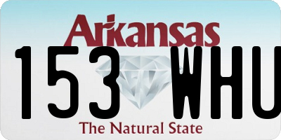 AR license plate 153WHU