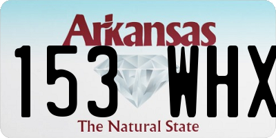 AR license plate 153WHX