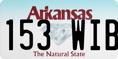 AR license plate 153WIB