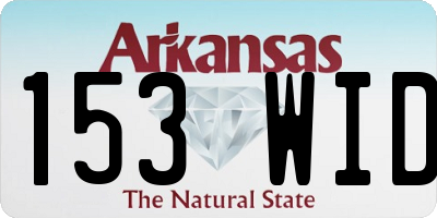 AR license plate 153WID