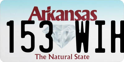 AR license plate 153WIH