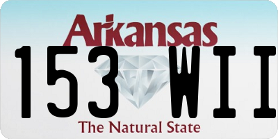 AR license plate 153WII