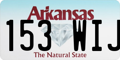 AR license plate 153WIJ