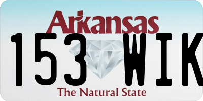 AR license plate 153WIK