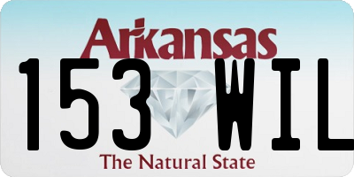 AR license plate 153WIL