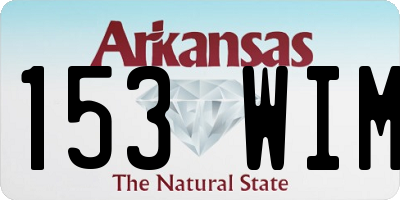 AR license plate 153WIM