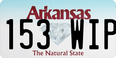 AR license plate 153WIP
