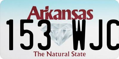 AR license plate 153WJC