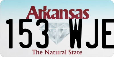 AR license plate 153WJE