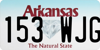 AR license plate 153WJG
