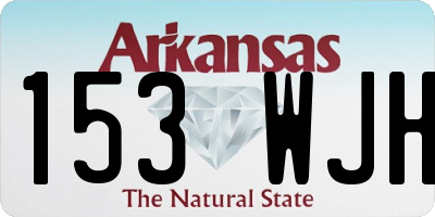 AR license plate 153WJH