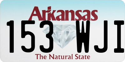 AR license plate 153WJI
