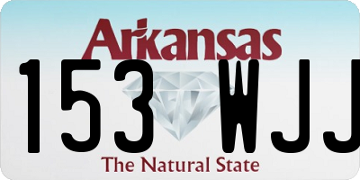 AR license plate 153WJJ