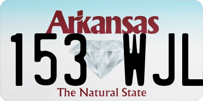 AR license plate 153WJL