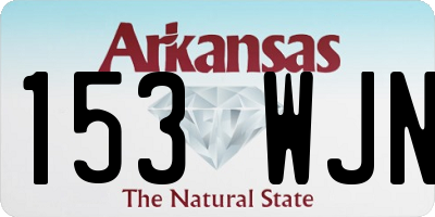 AR license plate 153WJN