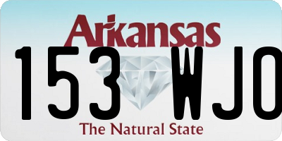 AR license plate 153WJO