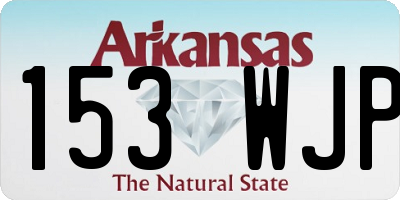 AR license plate 153WJP