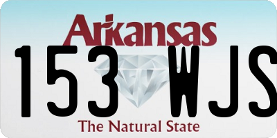 AR license plate 153WJS