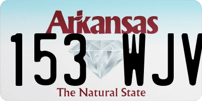 AR license plate 153WJV