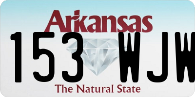 AR license plate 153WJW