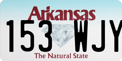 AR license plate 153WJY