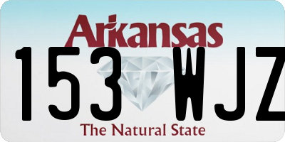AR license plate 153WJZ
