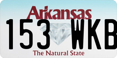 AR license plate 153WKB